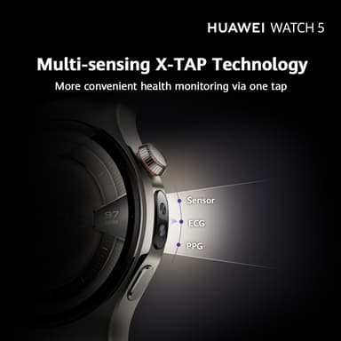 Huawei Watch 5 älykello 46 mm (hopea)
