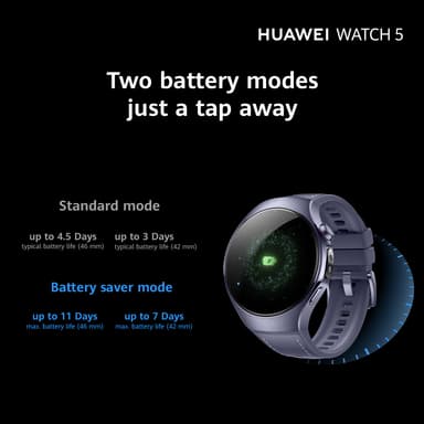 Huawei Watch 5 älykello 46 mm (hopea)