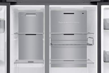 Samsung side-by-side jääkaappipakastin RS90F66BETEF (ruost. teräs)