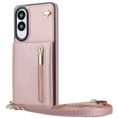 Zipper kaulakorukuori Samsung Galaxy S25 Edge - Ruusu