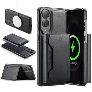 DG-Ming Magking K2 2in1 kotelo Samsung Galaxy S25 Edge - Musta