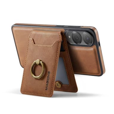 DG-Ming Magking K1 2in1 kotelo Samsung Galaxy S25 Edge - Ruskea