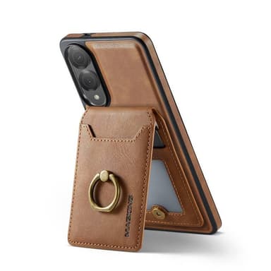 DG-Ming Magking K1 2in1 kotelo Samsung Galaxy S25 Edge - Ruskea
