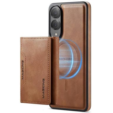 DG-Ming Magking K2 2in1 kotelo Samsung Galaxy S25 Edge - Ruskea