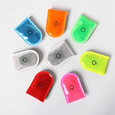 LED-valo Magneettinen klipsi Turvallinen Juoksu Yö Camping Aktiviteetit - Oranssi
