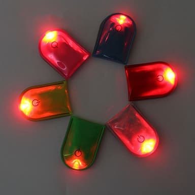 4 kpl LED-valo Magneettiset pidikkeet Turvallinen Juoksu Yö Camping Aktiviteetit - Vaaleanpunainen