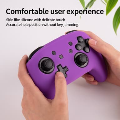 Yhteensopiva Nintendo Switch Pro -ohjainkotelon silikonikotelon kanssa - Punainen