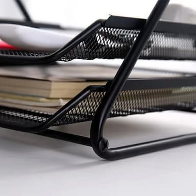 3 Layers Organizer Pöytäalusta Paperilajittelija Asiakirjatelineen teline