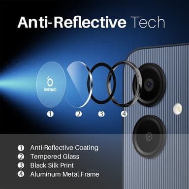 NORTHJO Samsung Galaxy A06 Karkaistu Lasi Kameran Linssinsuoja