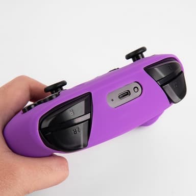 Yhteensopiva Nintendo Switch Pro -ohjainkotelon silikonikotelon kanssa - violetti