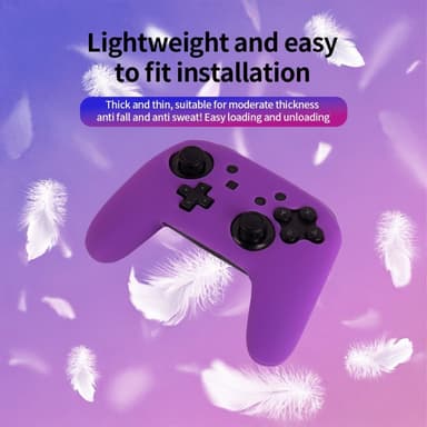 Yhteensopiva Nintendo Switch Pro -ohjainkotelon silikonikotelon kanssa - violetti