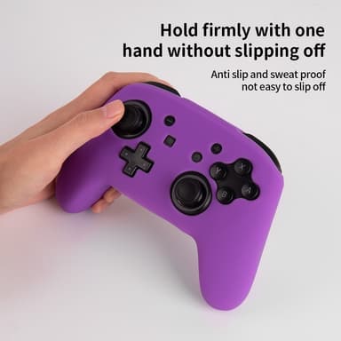 Yhteensopiva Nintendo Switch Pro -ohjainkotelon silikonikotelon kanssa - Punainen