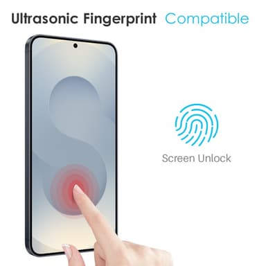 NORTHJO Samsung Galaxy S25 Edge TPU-suojakuori + Karkaistu lasikalvo + Kameran linssinsuoja