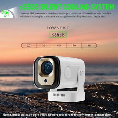 HY260 Pro -projektori 1 Gt + 8 Gt Android 11.0 WiFi6 BT5.4 Kotiteatteri 200 ANSI Lumenia