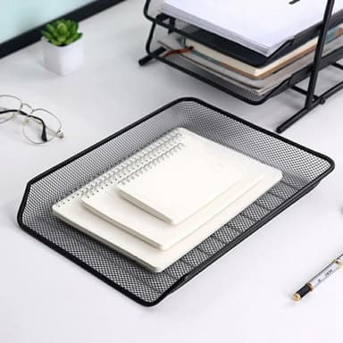 3 Layers Organizer Pöytäalusta Paperilajittelija Asiakirjatelineen teline