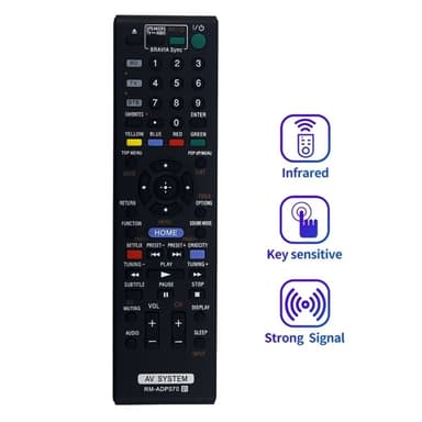 Kaukosäätimen vaihto RM-ADP070:lle Sony DVD:lle