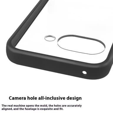 Google Pixel 9a Suojakotelo Vahvistetut Kulmat TPU+Acrylic Läpinäkyvä Puhelimen Kotelo