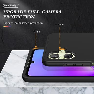 Samsung Galaxy A06 4G Hybridkotelo Käännettävällä Rengaspidikkeellä