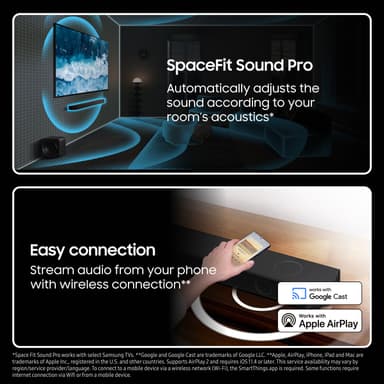 Samsung 5.1.2-kanavainen HW- Q810F soundbar (musta)