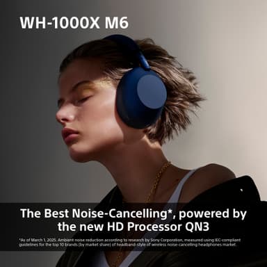 Sony WH-1000XM6 langattomat around-ear kuulokkeet (musta)
