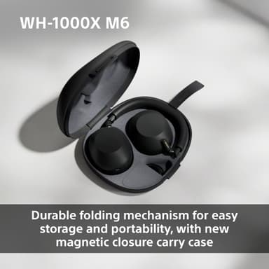 Sony WH-1000XM6 langattomat around-ear kuulokkeet (musta)