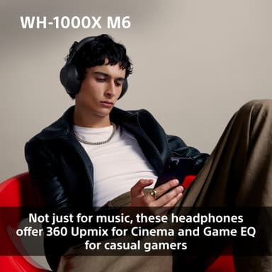Sony WH-1000XM6 langattomat around-ear kuulokkeet (musta)