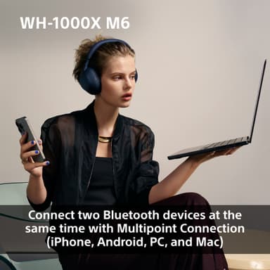 Sony WH-1000XM6 langattomat around-ear kuulokkeet (musta)