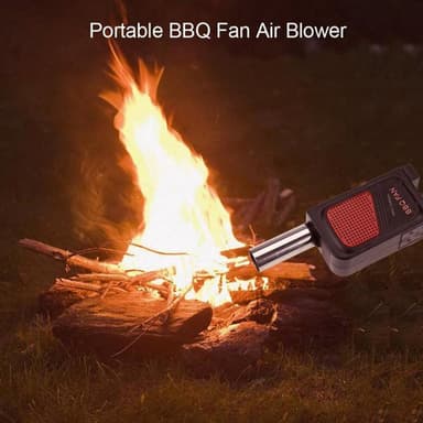 Grillituuletin nopeuttaa hehkua paristokäytöllä