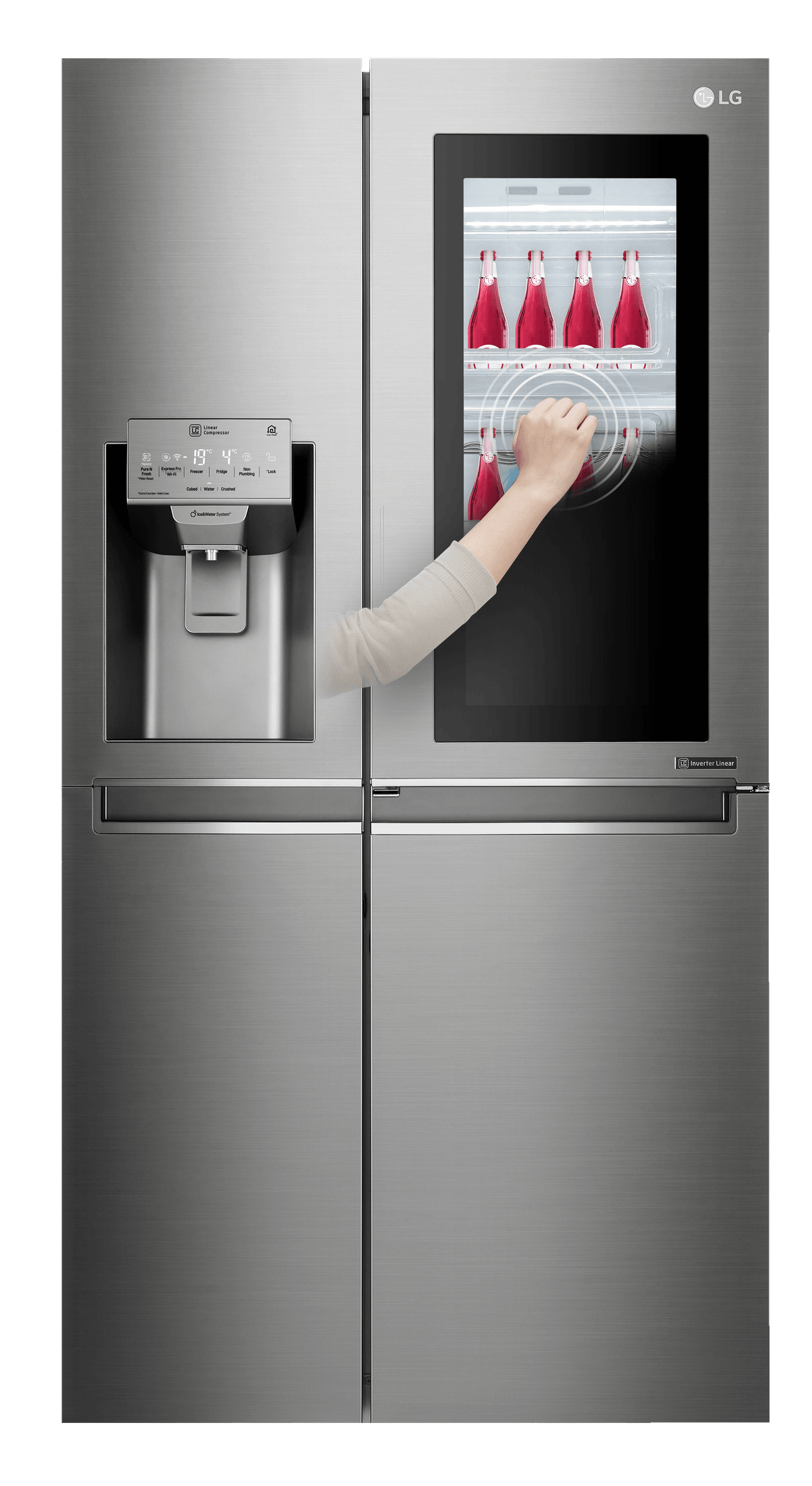 Lg Instaview Side By Side Jaakaappipakastin Gsx961nsaz Jaakaapit Gigantti