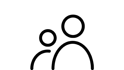 asiakaspalvelu mustavalkoikoni