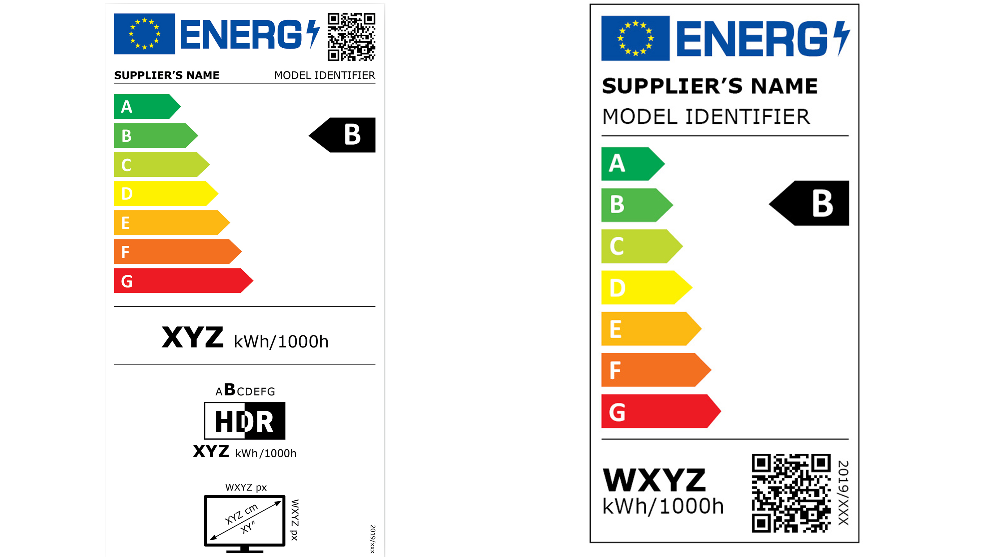 Näyttöjen ja televisioiden energiamerkki