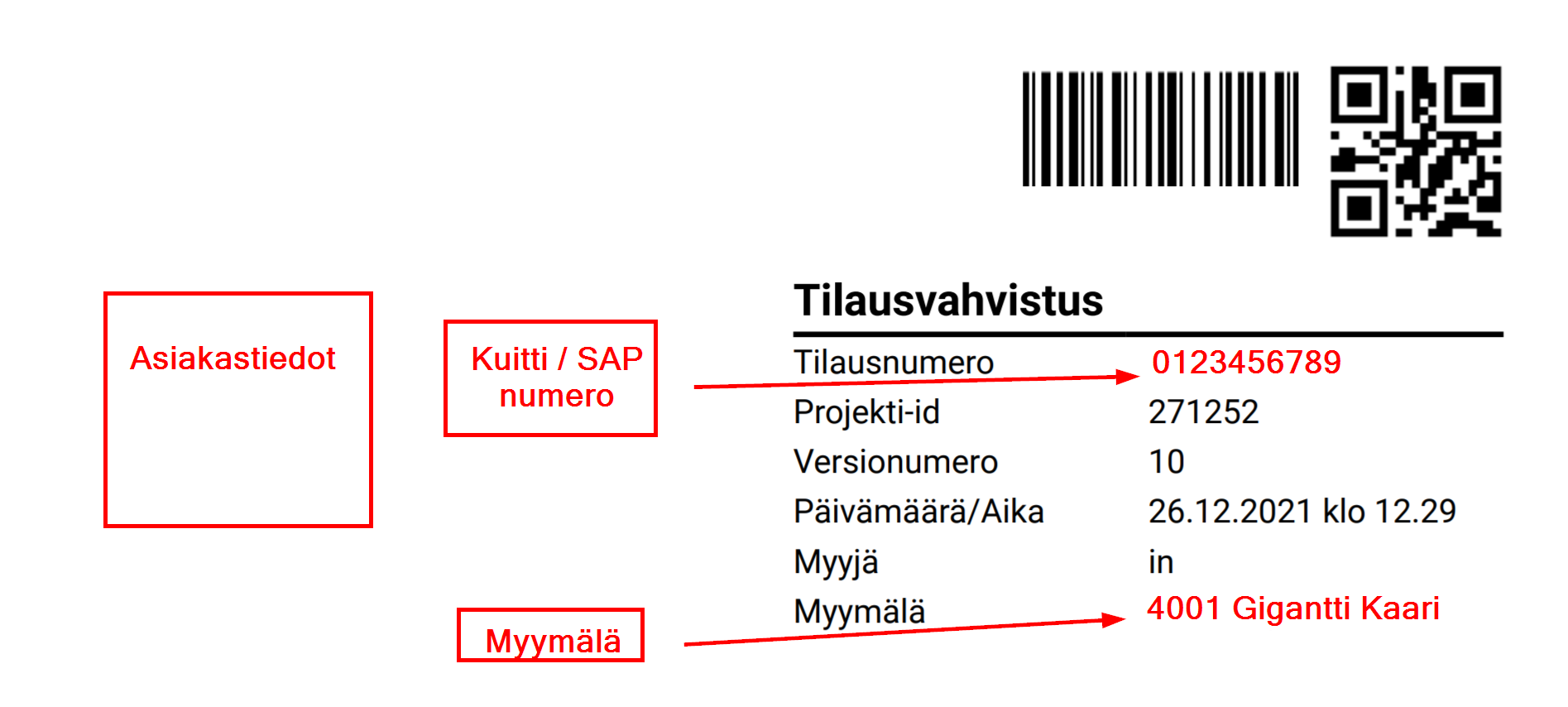 Epoq - Reklamaation täytttäminen - Kuitti