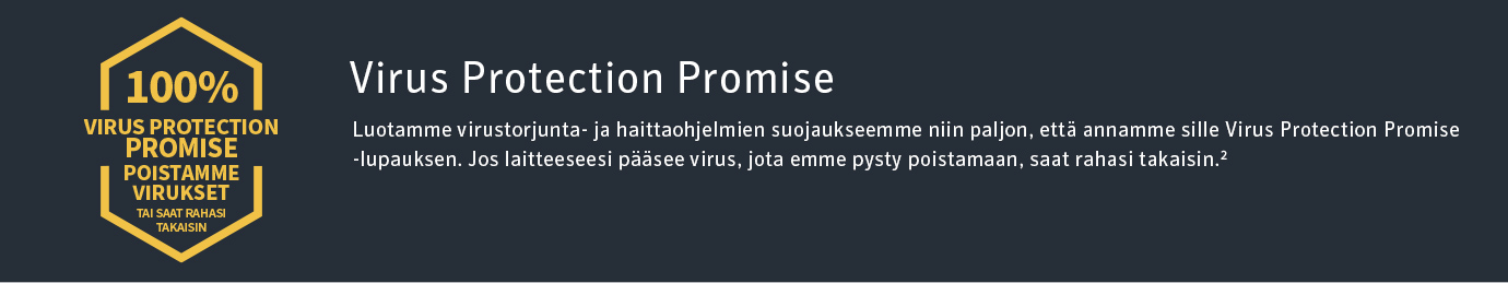 Virus Protection Promise banneri