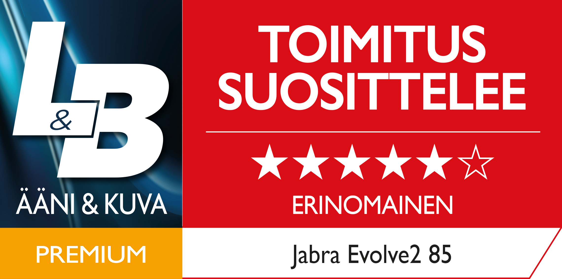 Jabra Evolve2 85 Ääni ja kuva