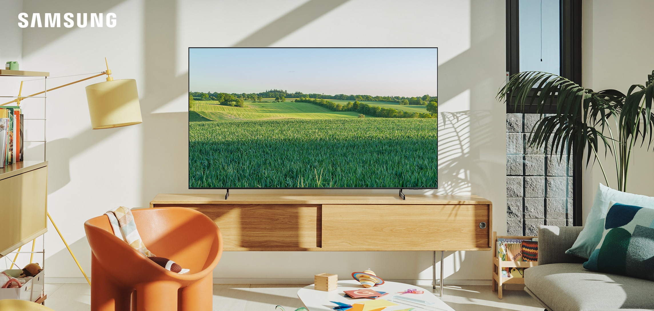 Samsung-TV - QLED TV olohuoneessa