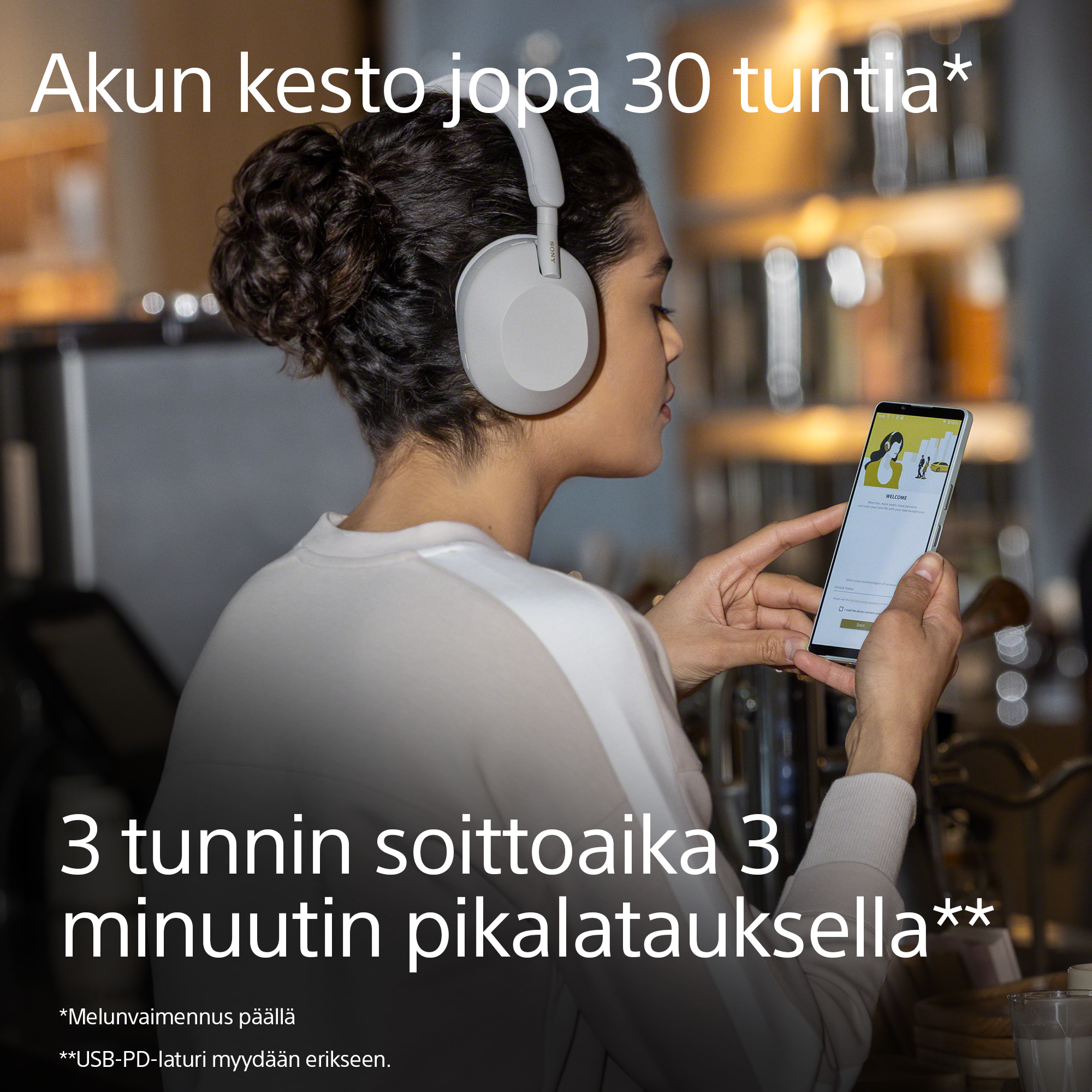 Akunkesto jopa 30 tuntia