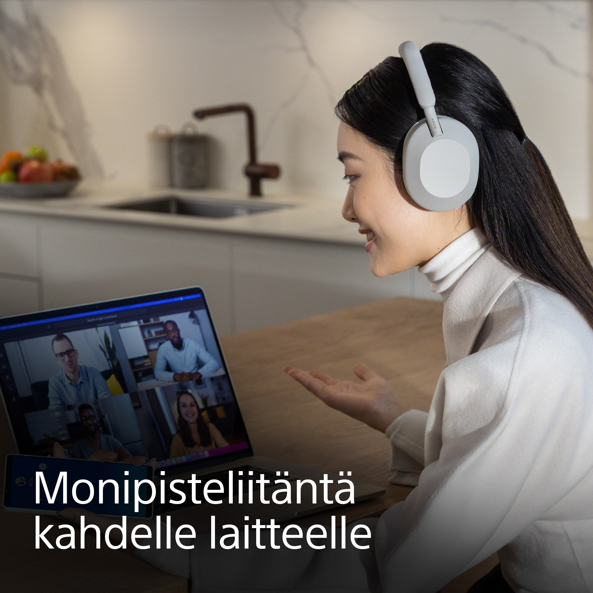 Monipisteliitäntä kahdelle laitteelle