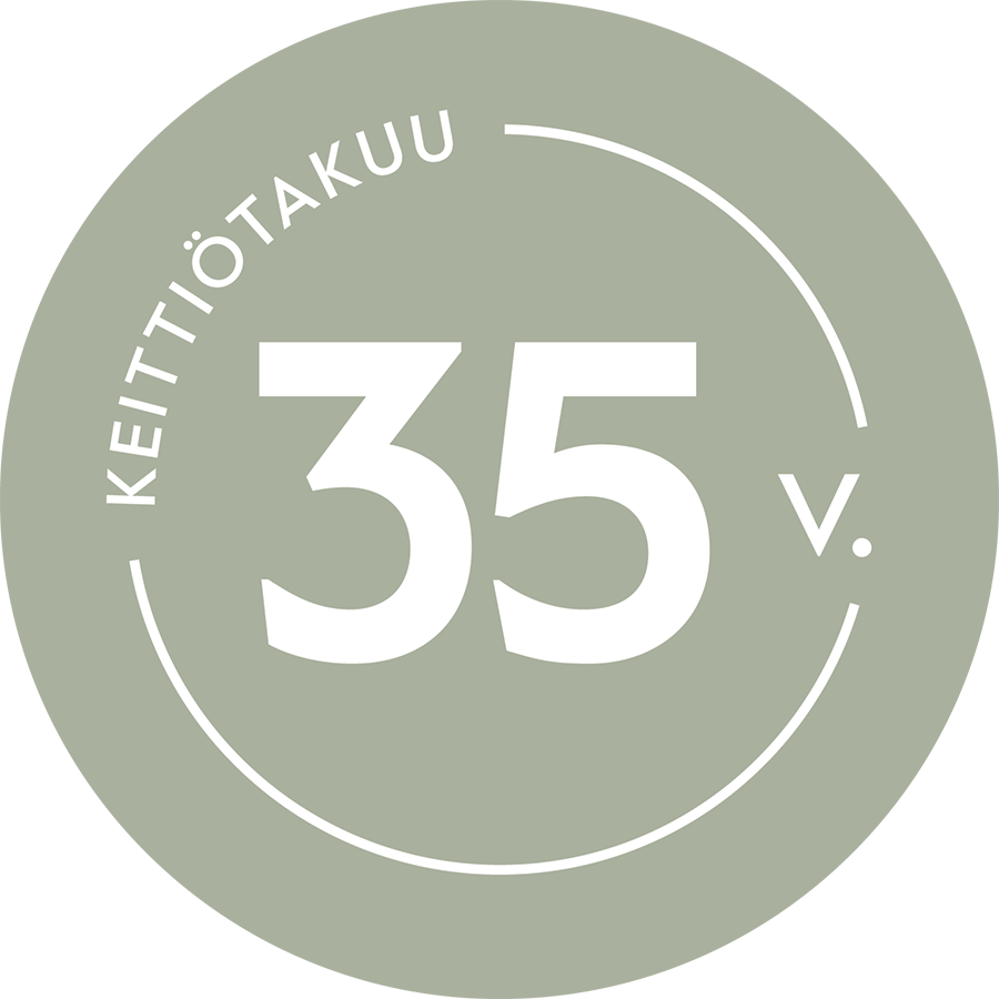 Pyöreä 35-vuoden Epoq-keittiötakuun logo