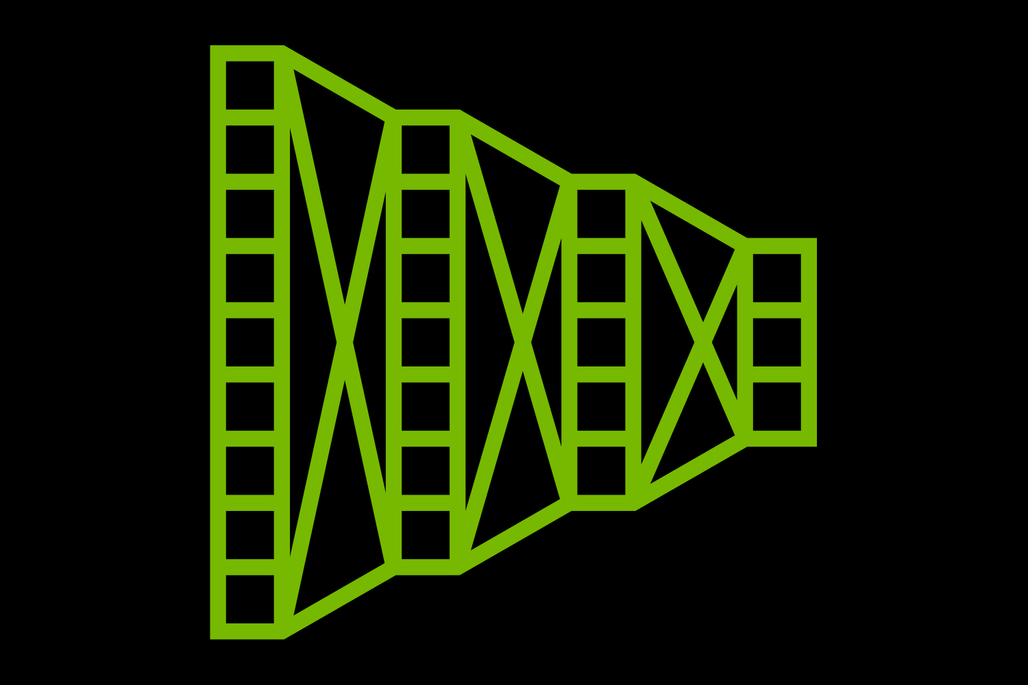 Kuvituskuva, jossa NVIDIA Encoder -tekniikan symboli