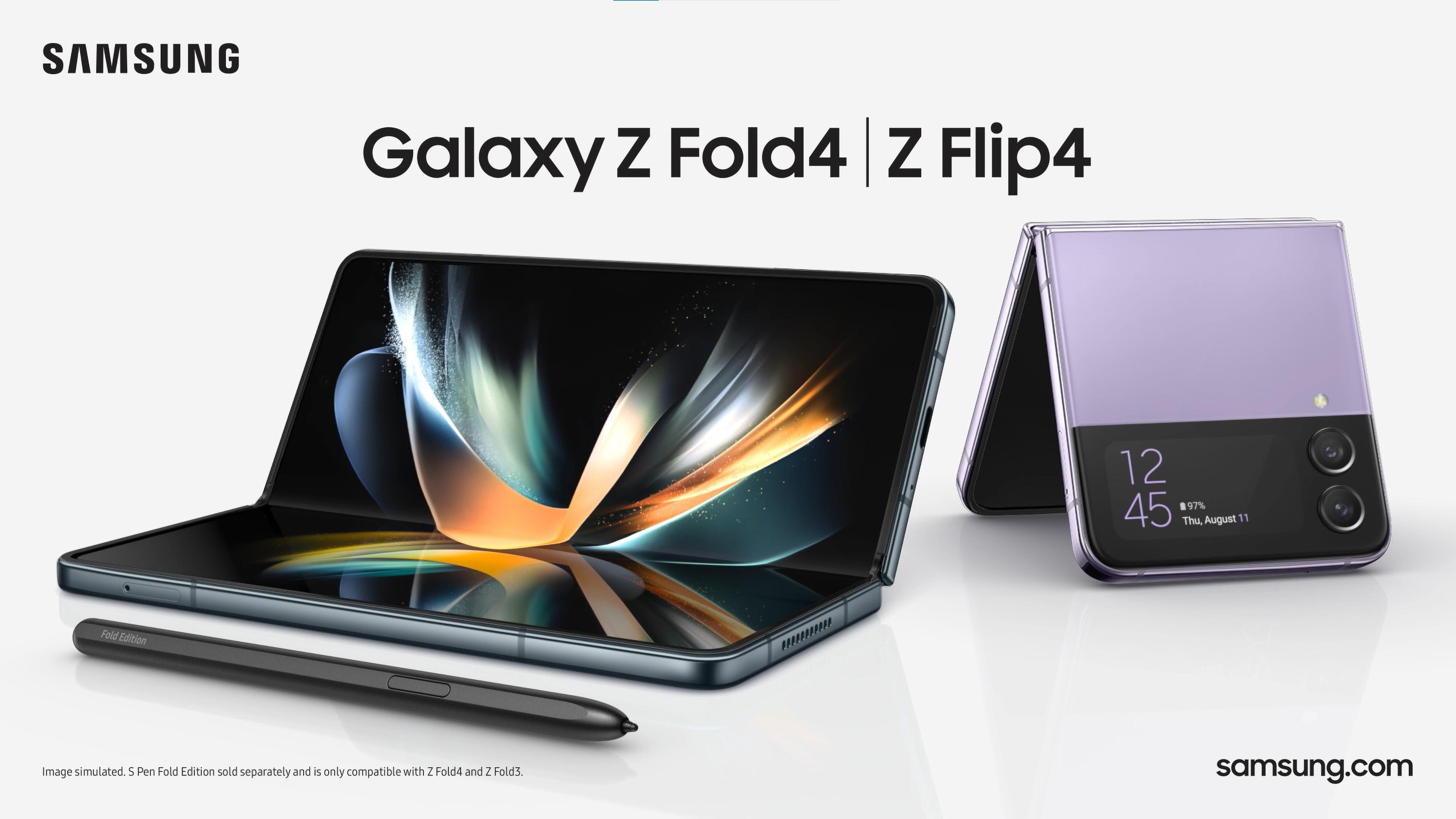 Samsung Galaxy Z Fold 4 ja Z Flip 4 -älypuhelimet