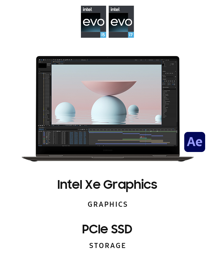 Samsung Galaxy Book3 Pro 360 - työskentele tehokkaasti uudella 13th Gen Intel® Core™ prosessorilla