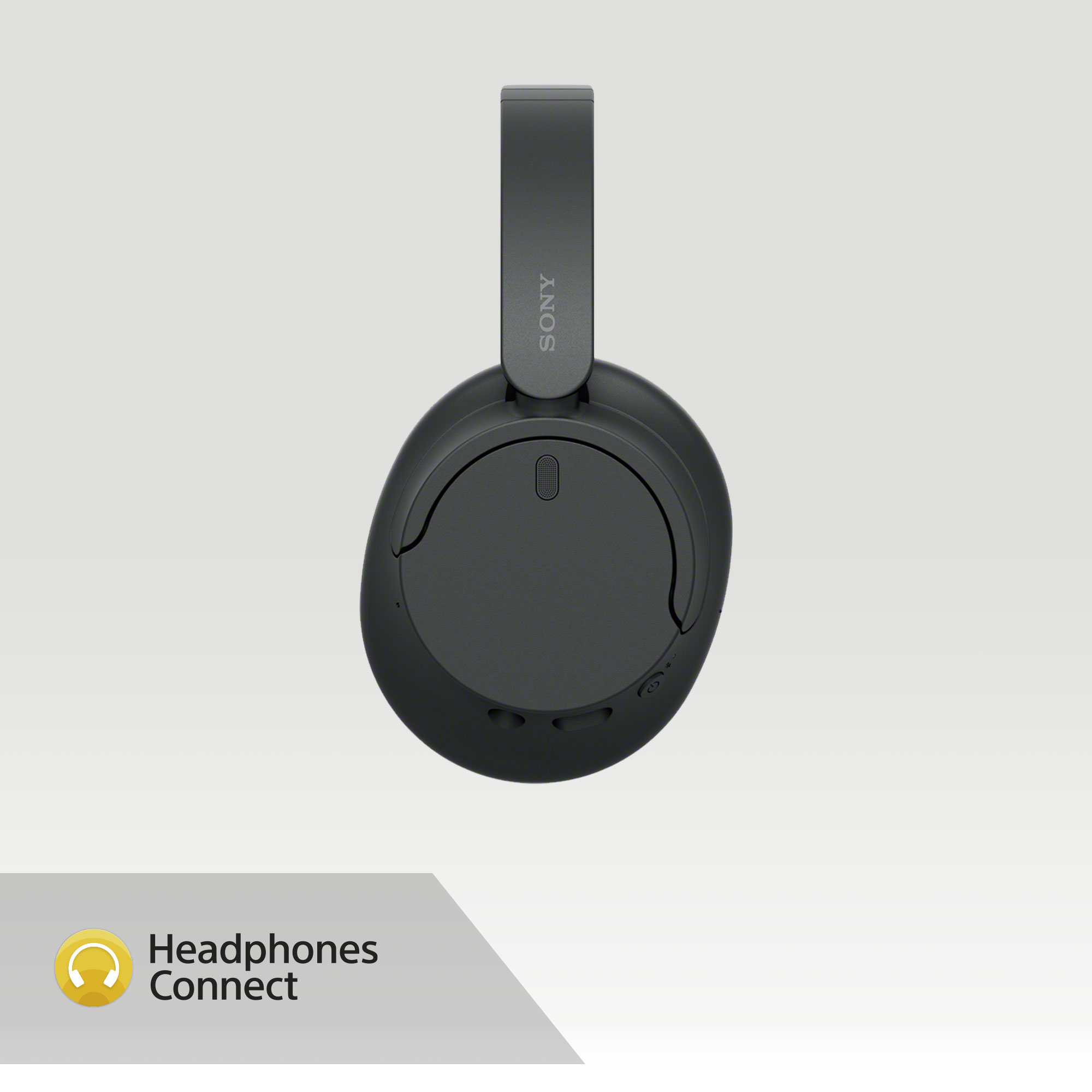 Mustat Sony WH-CH720 -kuulokkeet ja Headphones Connect -sovellus