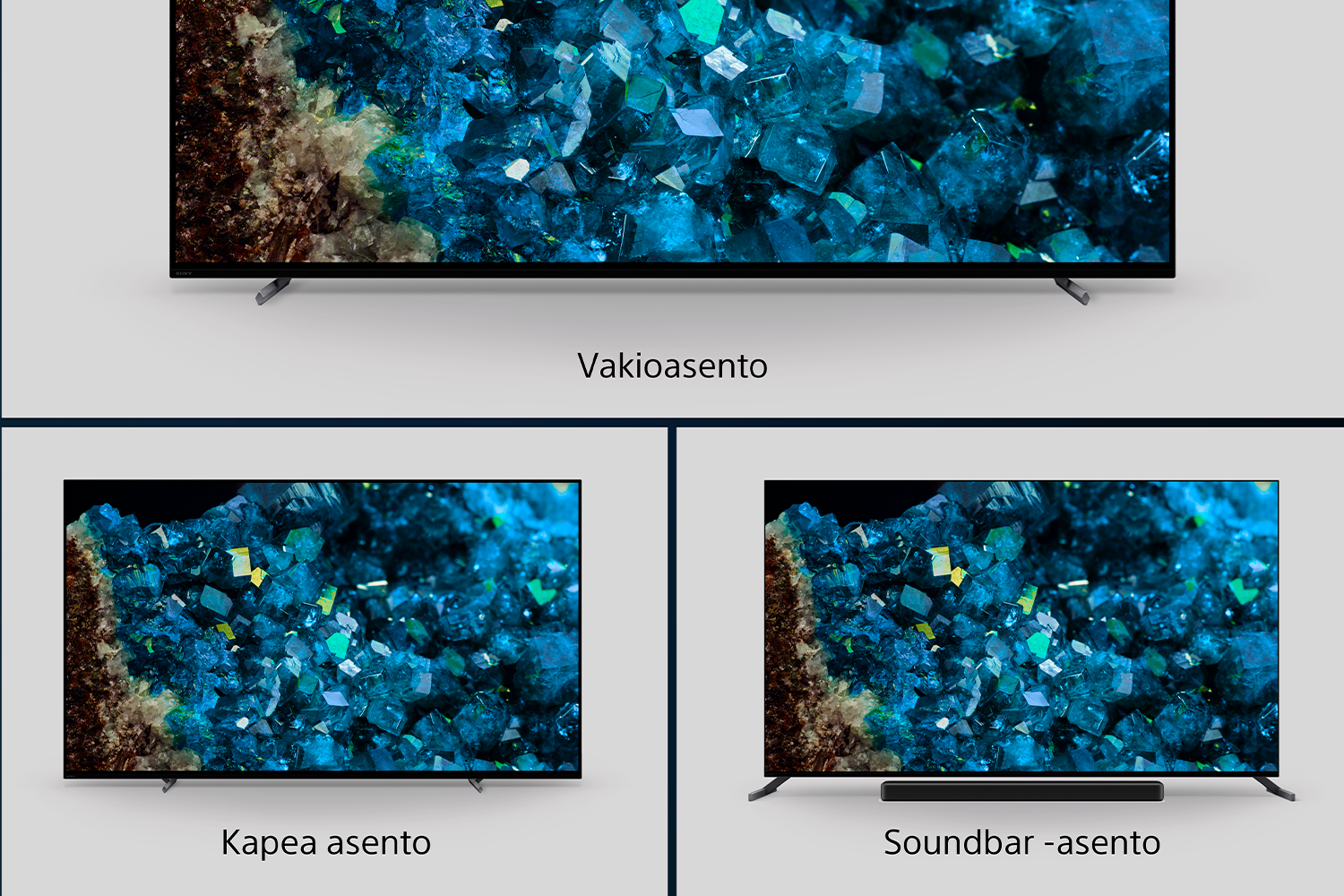 Sony A80L TV-tason asennot