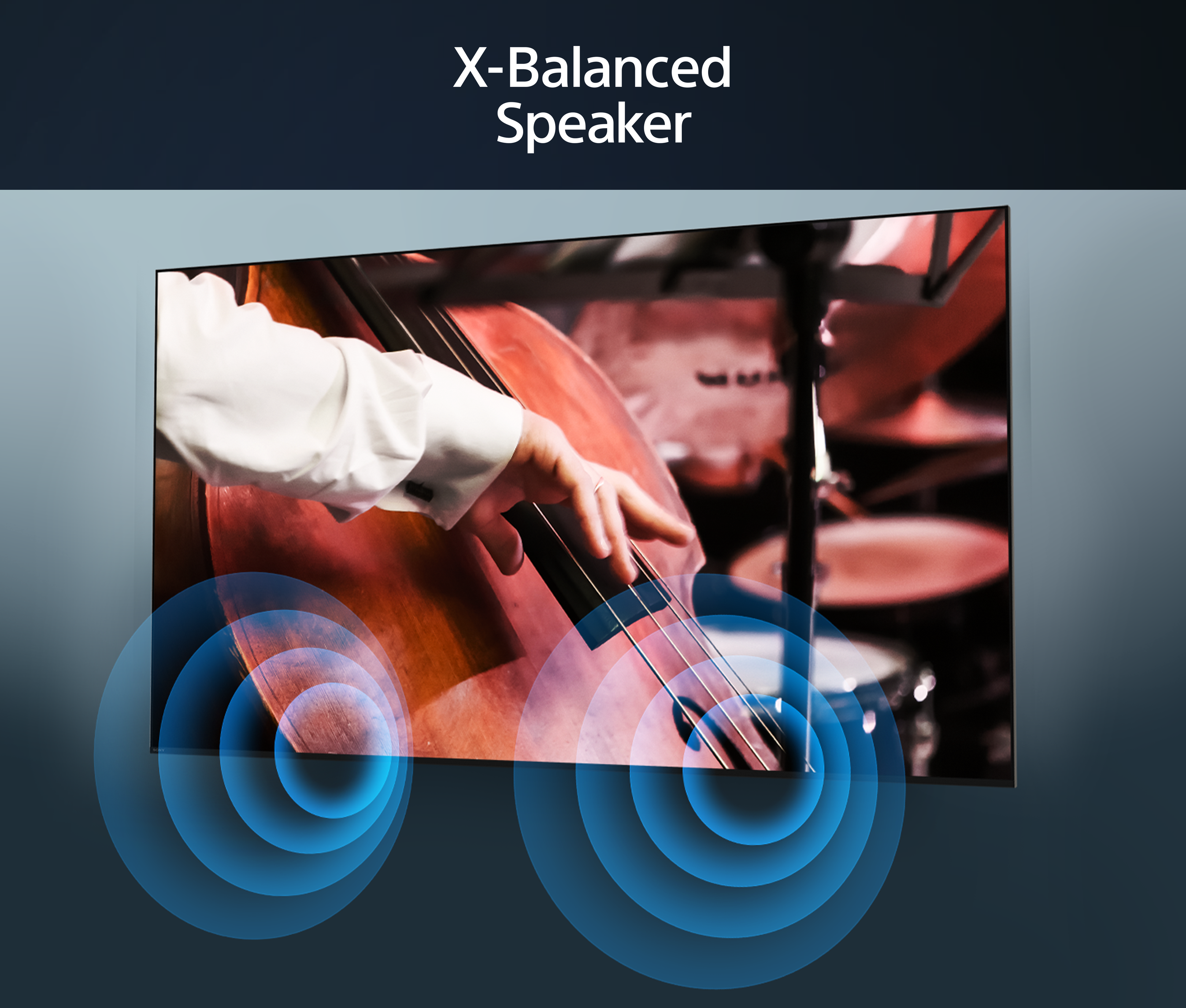 Sony X75WL-äänenlaatu (X-Balanced-kaiuttimet)