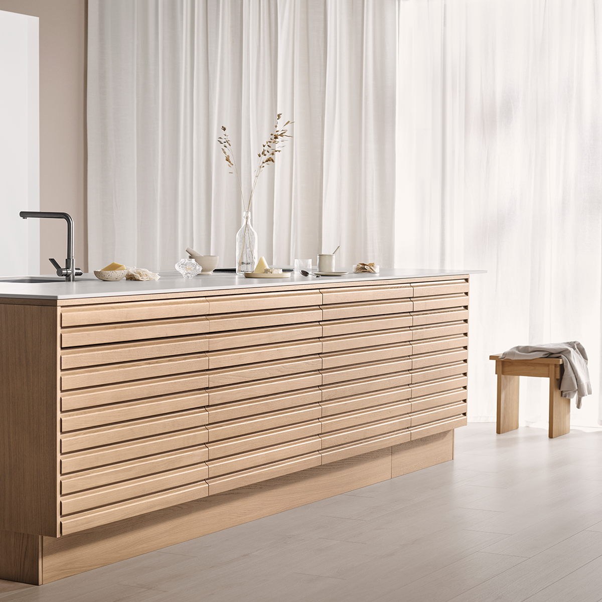 EPOQ Lamella Natural Oak -tammikeittiö