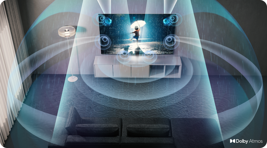 Samsung QLED -televisio Dolby Atmos -äänellä
