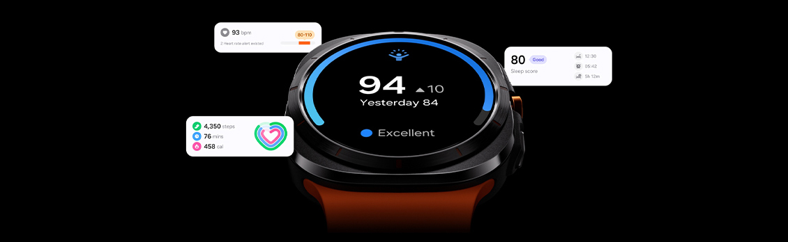 Energy Score -toiminto näkyvissä Galaxy Watch Ultran ruudulla