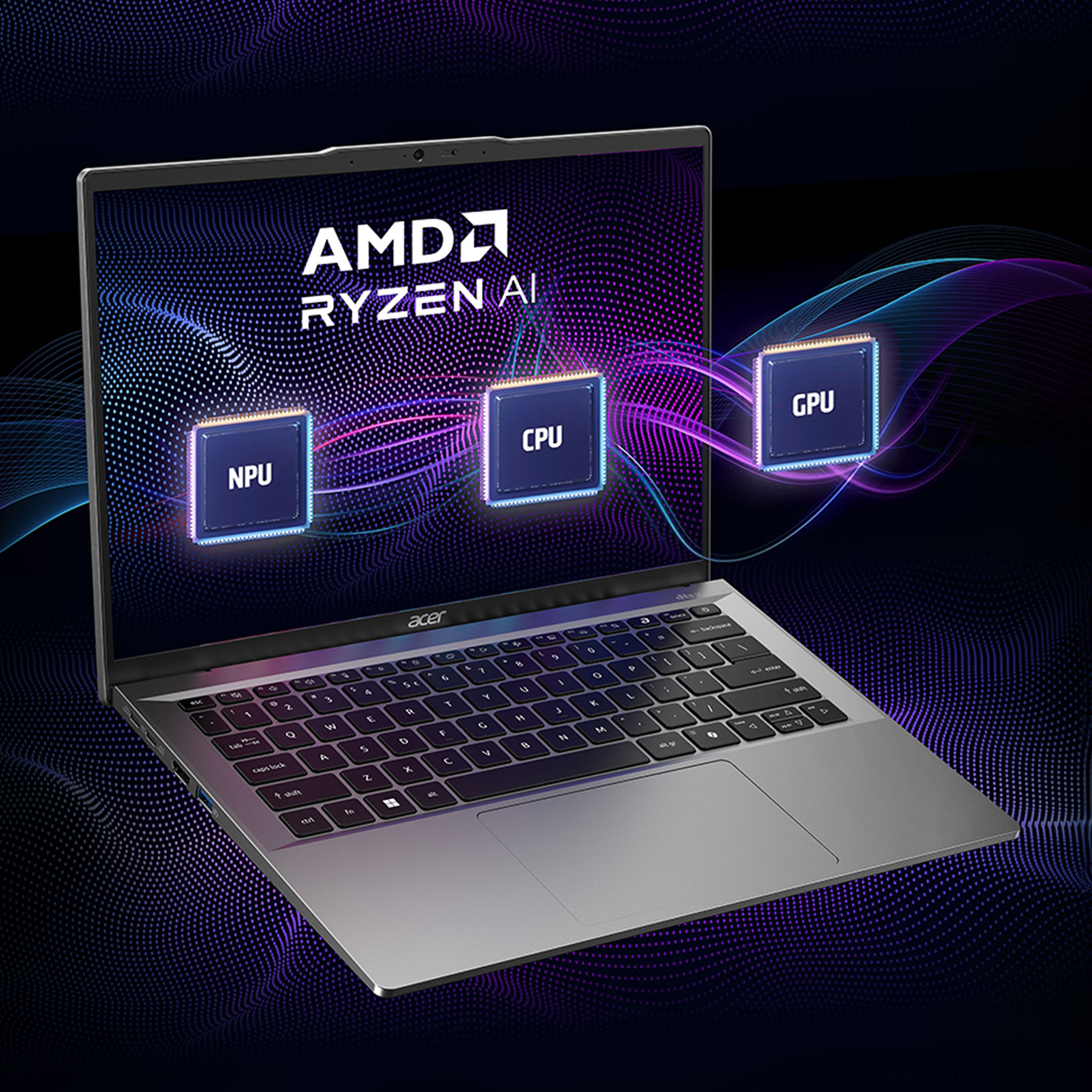 Acer Swift Go 14 -kannettava AMD Ryzen™ AI -teknologialla