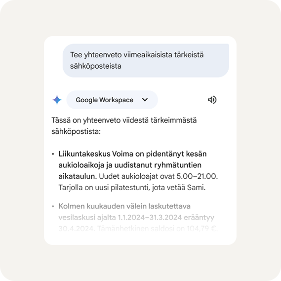 Gemini ja Google-asiakirja
