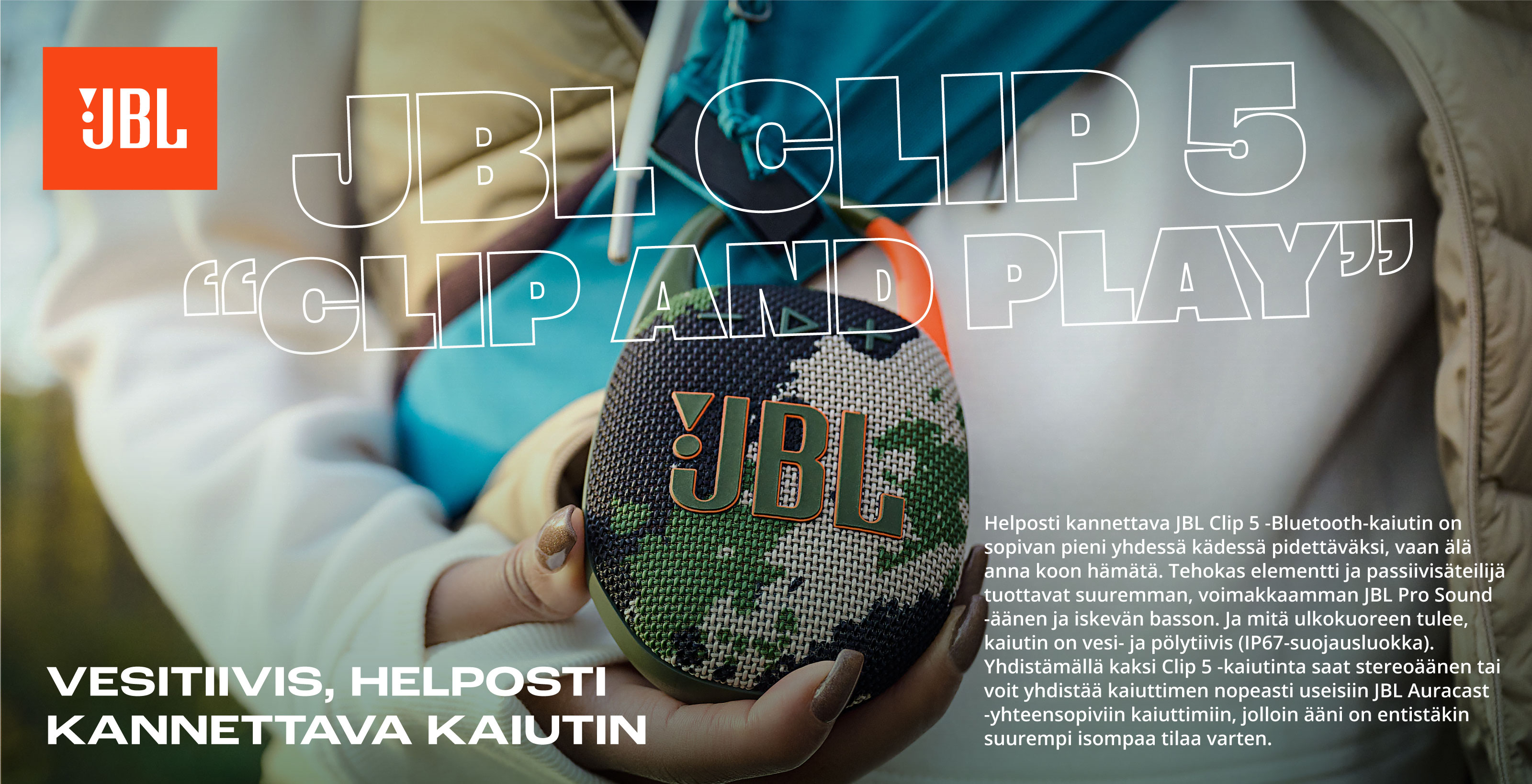 JBL Clip 5 -kannettava kaiutin